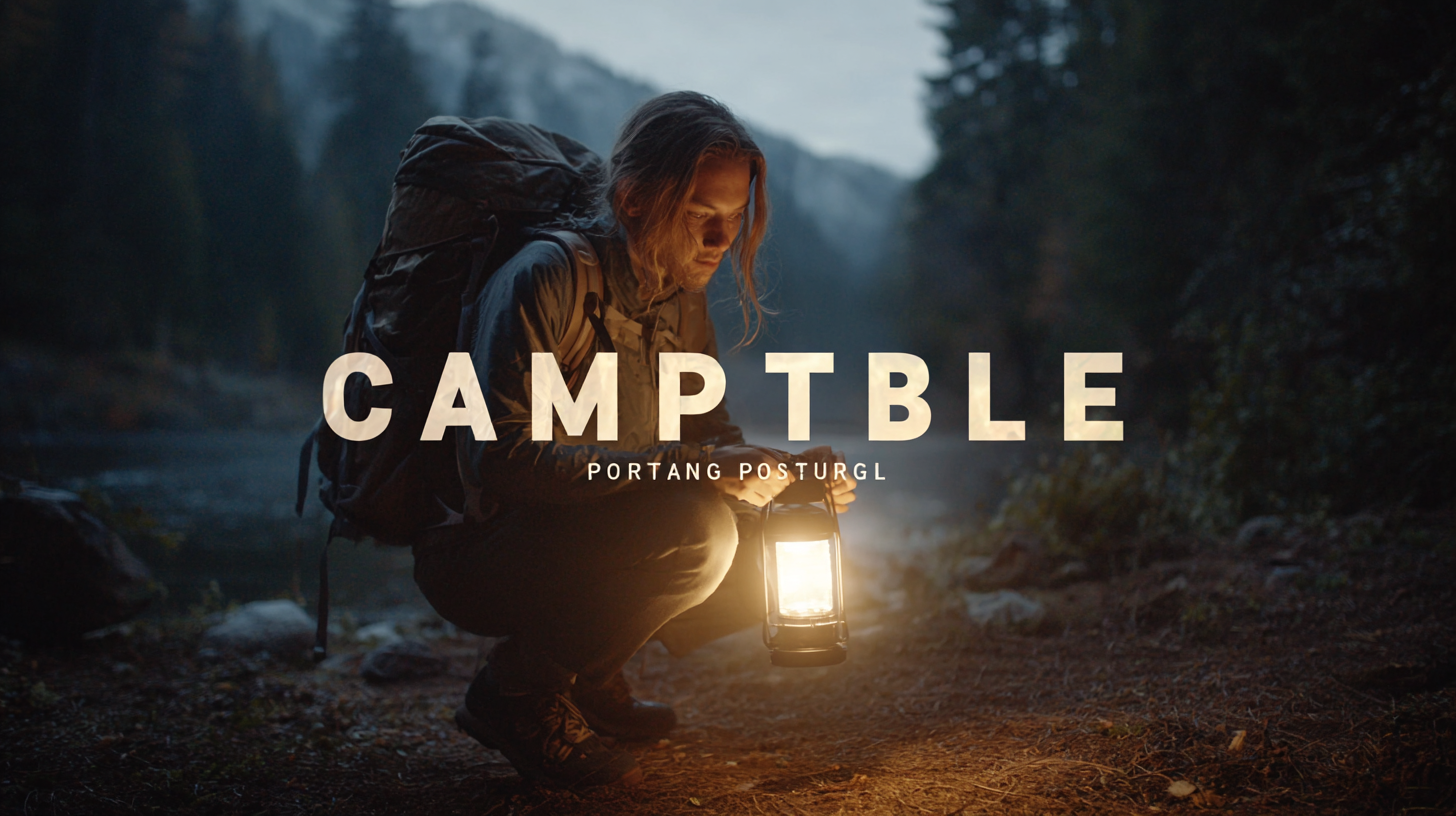 How to Choose the Best Camping Portable Light for Your Outdoor Adventures