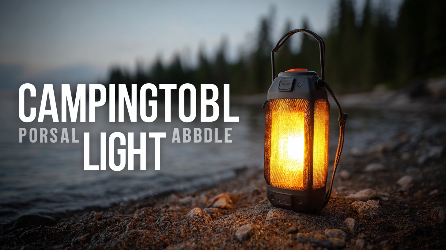 How to Choose the Best Camping Portable Light for Your Outdoor Adventures