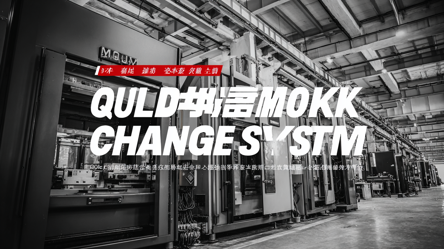 China's Best Quick Mold Change System Redefining Quality for Global Markets