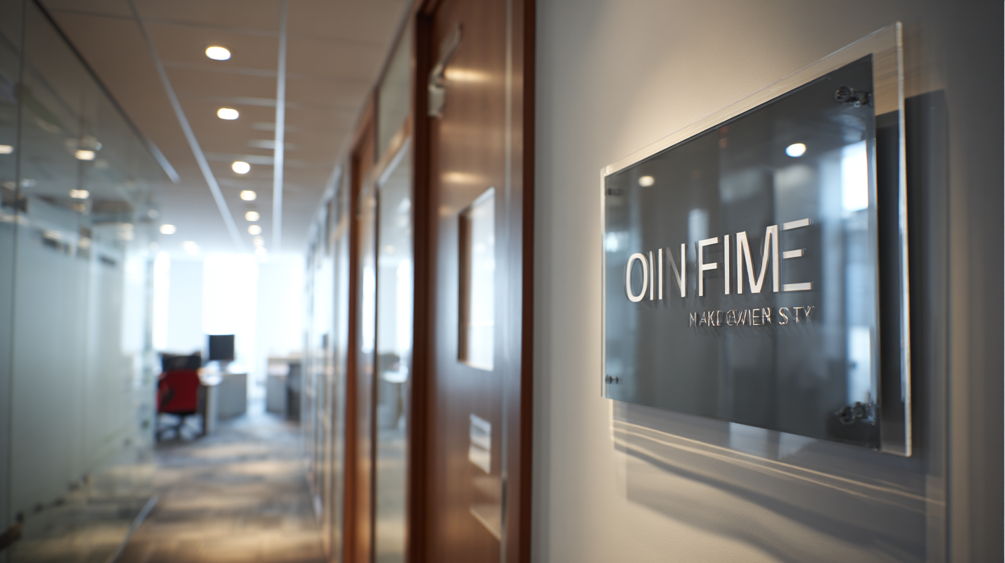 Choosing Quality Manufacturers: Innovative Solutions for Best Office Signage Needs