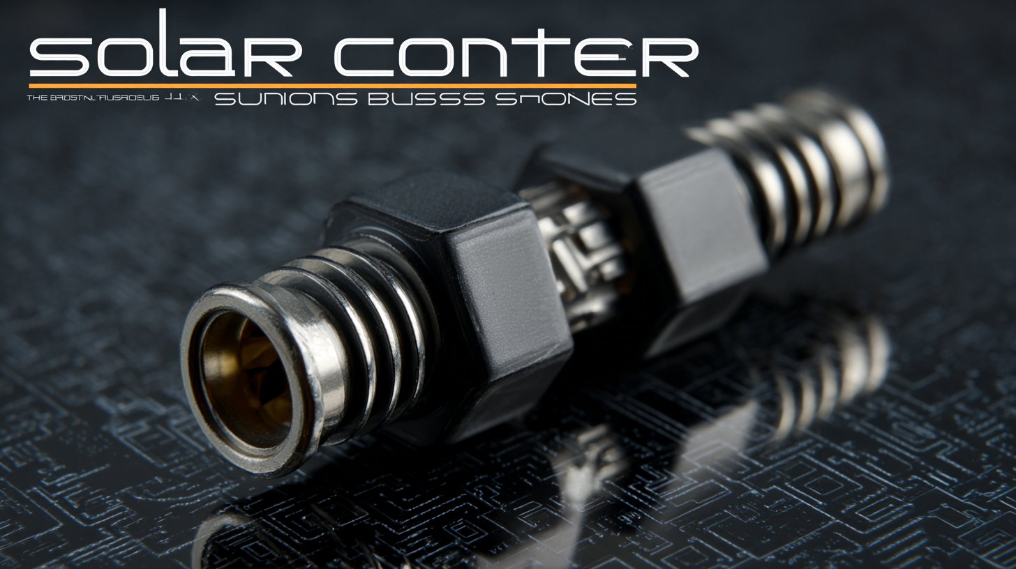 Top Strategies for Choosing the Best Solar Connector for Your Business Needs