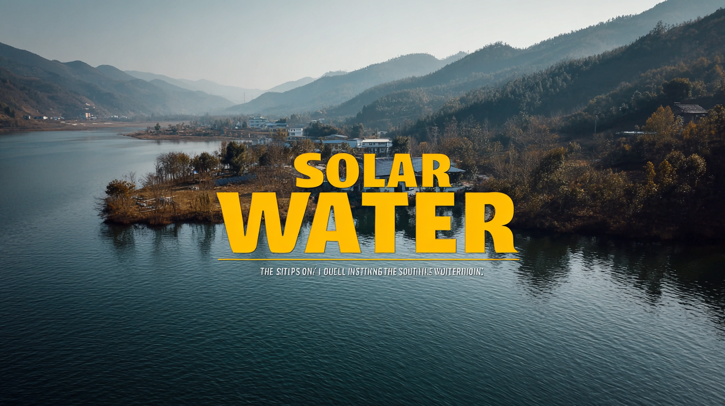 Global Trust in Quality from China with Best Solar Water Solutions