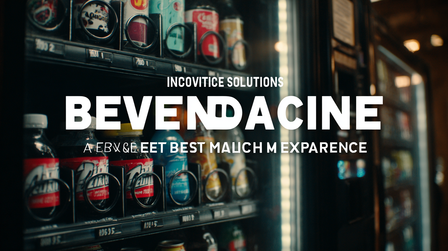 Innovative Solutions for Enhancing Your Best Beverage Vending Machine Experience