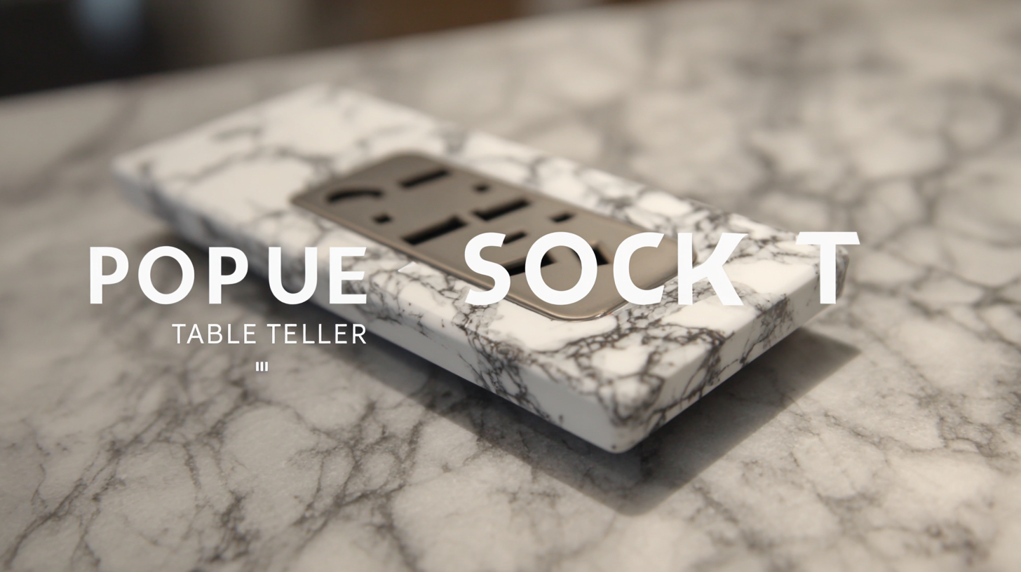 Chinese Innovation in Pop up Type Table Sockets Elevating Global Quality Standards