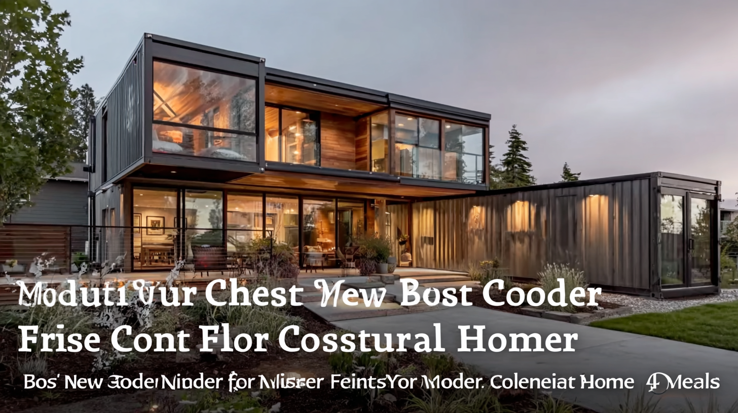 How to Choose the Best Modular Container Homes for Your Needs