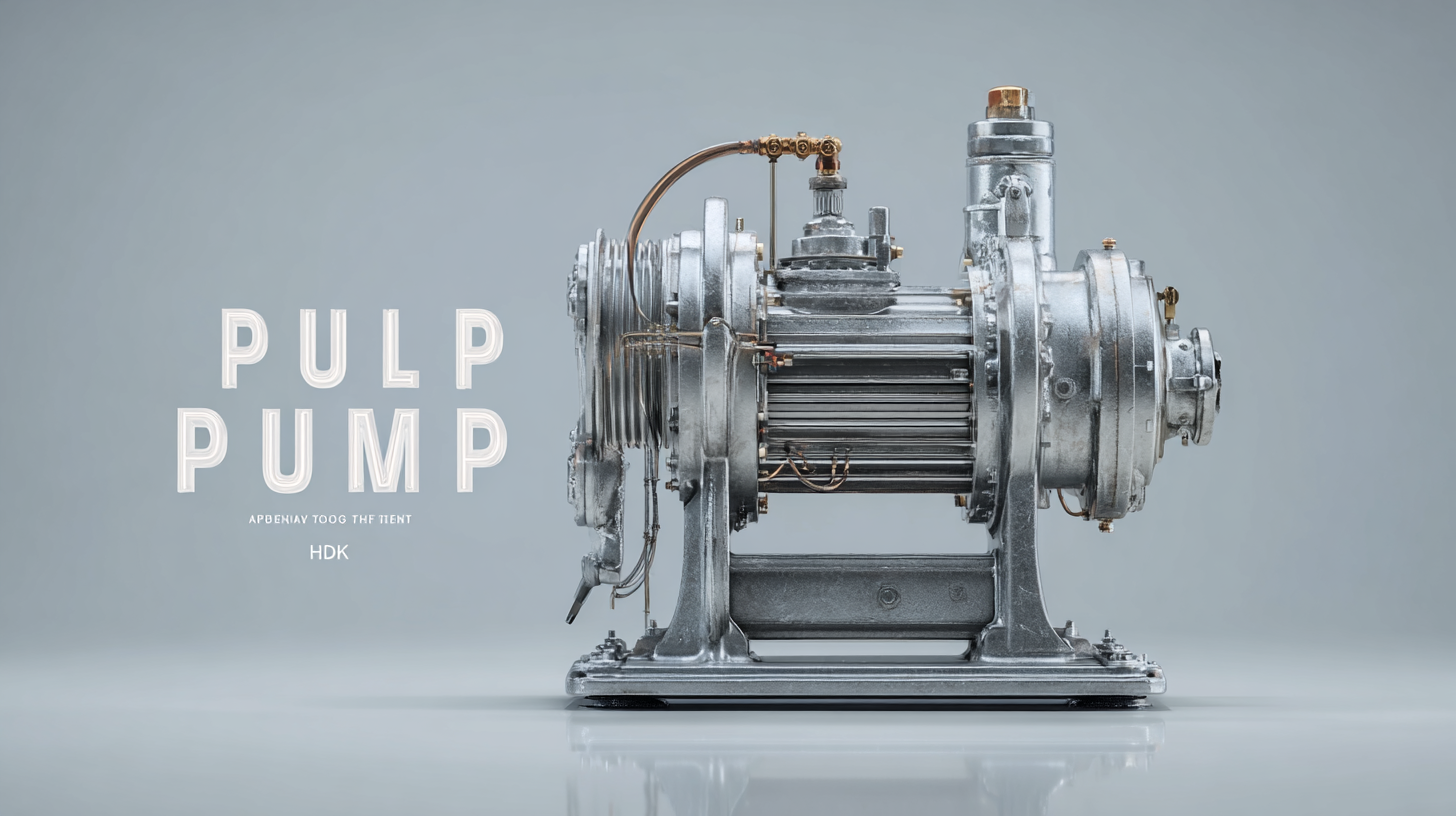 Emerging Trends in Pulp Pump Technology for Global Buyers in 2025