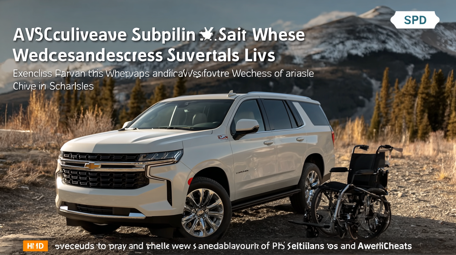 Exploring the Features and Uses of the Best Wheelchair Accessible SUVs for Various Lifestyles