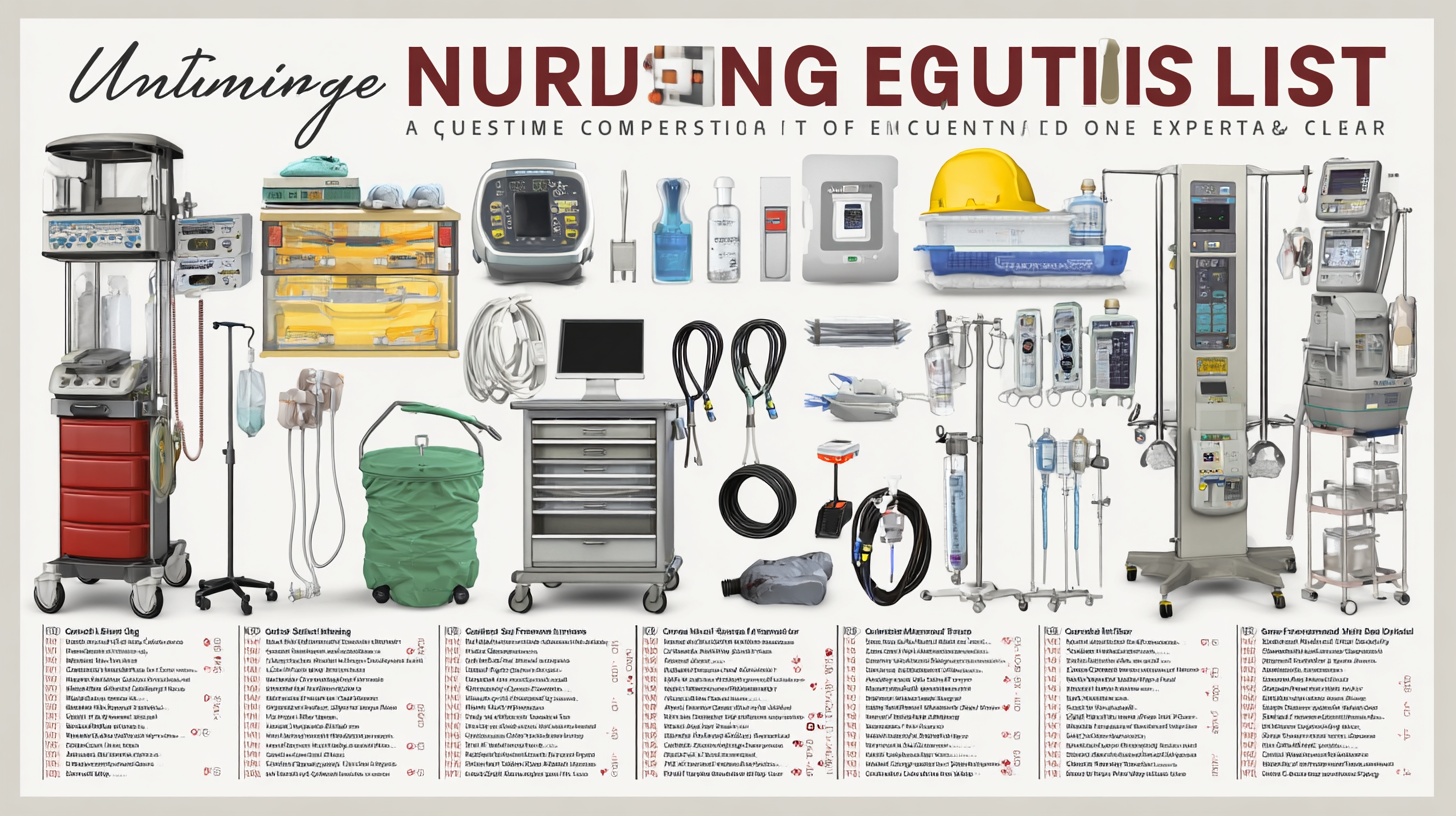Ultimate Nursing Equipment Essentials: Your Complete Checklist for Optimal Care
