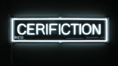 Understanding International Trade Certifications for Best Acrylic Led Sign Procurement