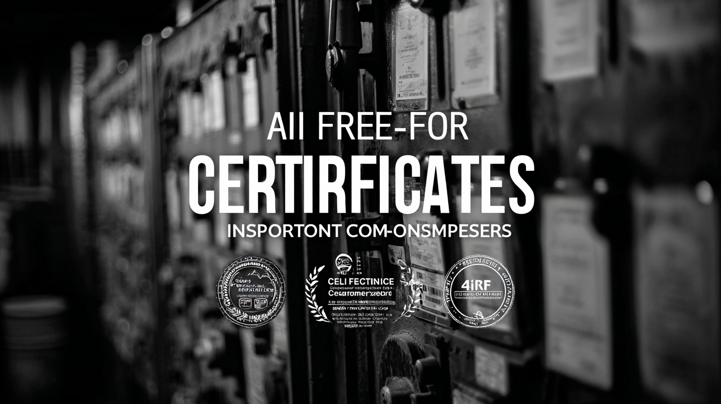 Essential Guide to Import and Export Certifications for Best Oil-Free Air Compressors