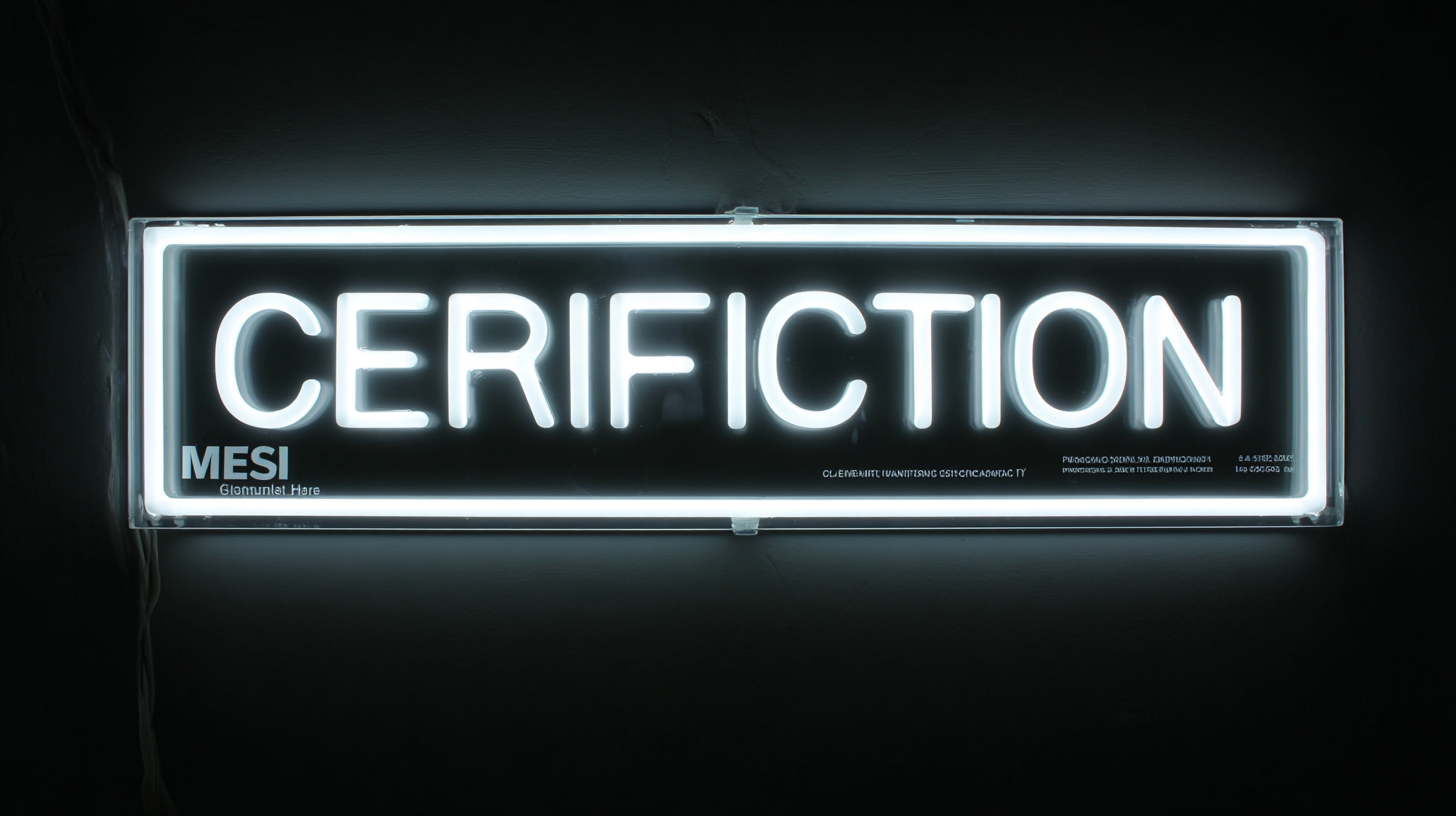 Understanding International Trade Certifications for Best Acrylic Led Sign Procurement