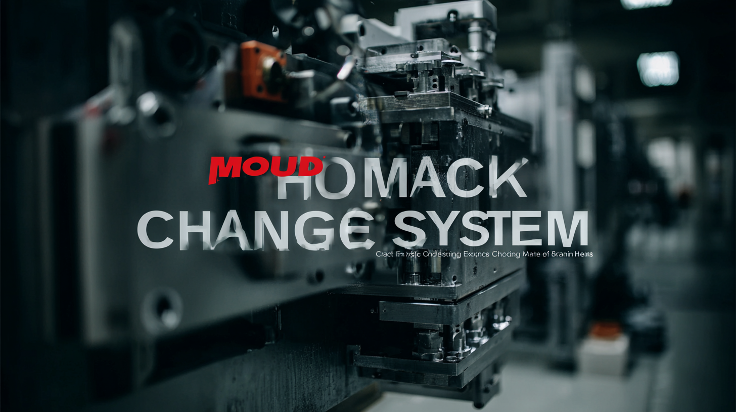 Crafted Excellence from China Delivering the Best Quick Mold Change System to Global Markets
