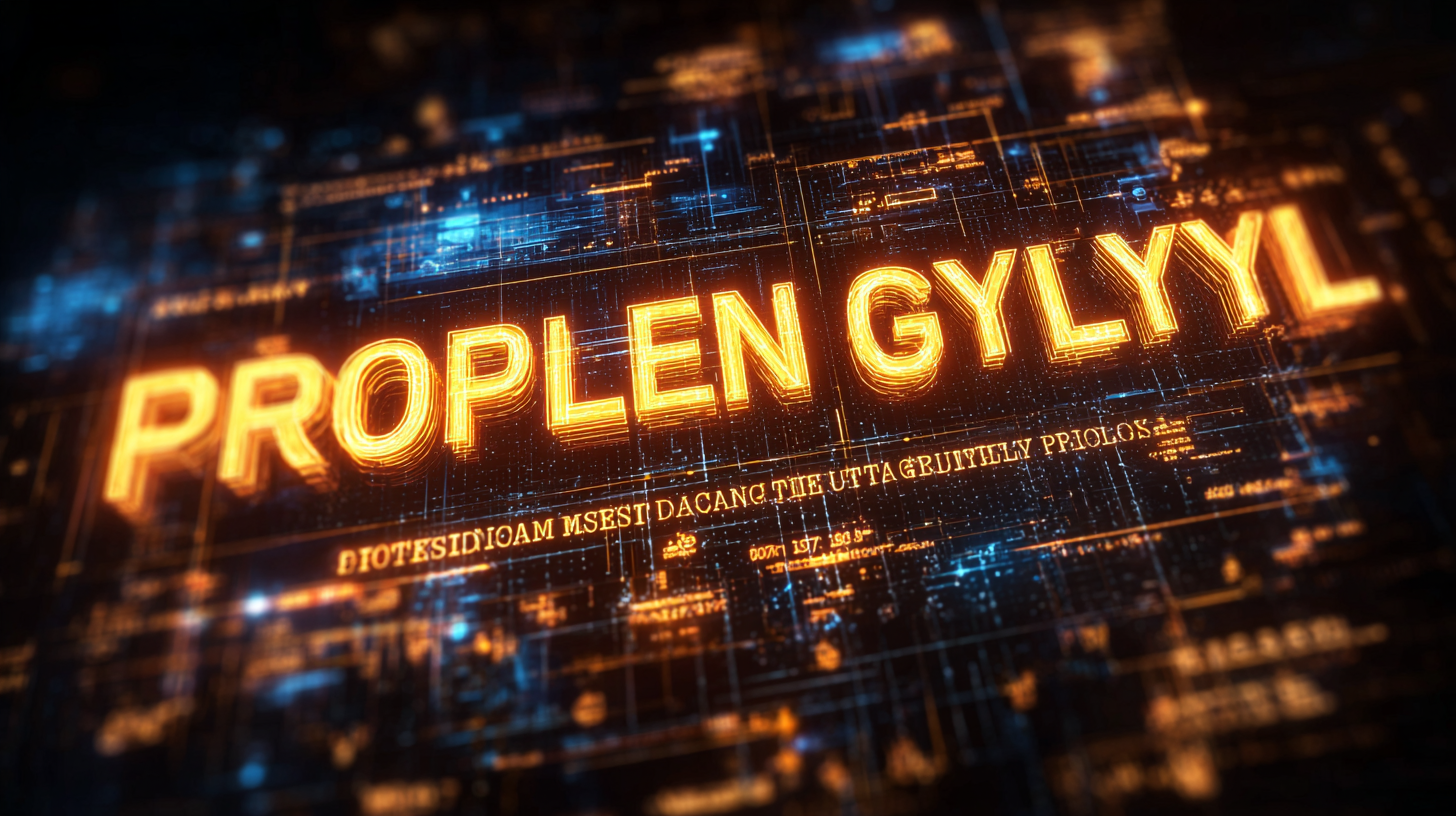Global Trust in Chinese Manufacturing Consistent Quality in Best Propylene Glycol