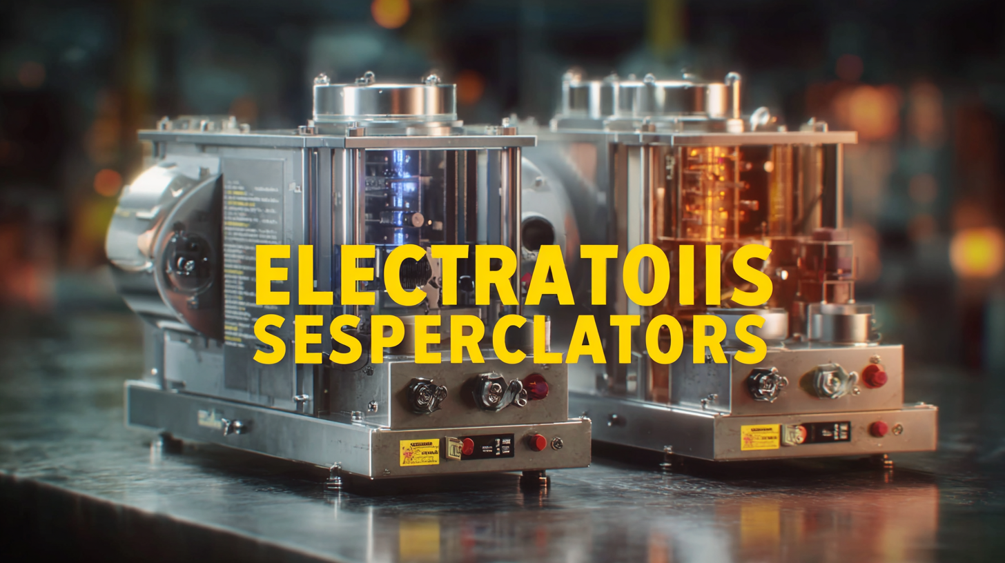 How to Choose the Best Electrostatic Separators for Your Industrial Needs