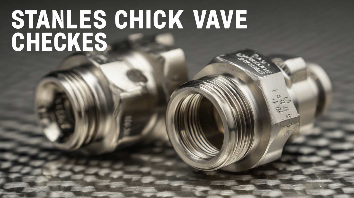Ultimate Guide to Finding Reliable Suppliers for Best Stainless Check Valves
