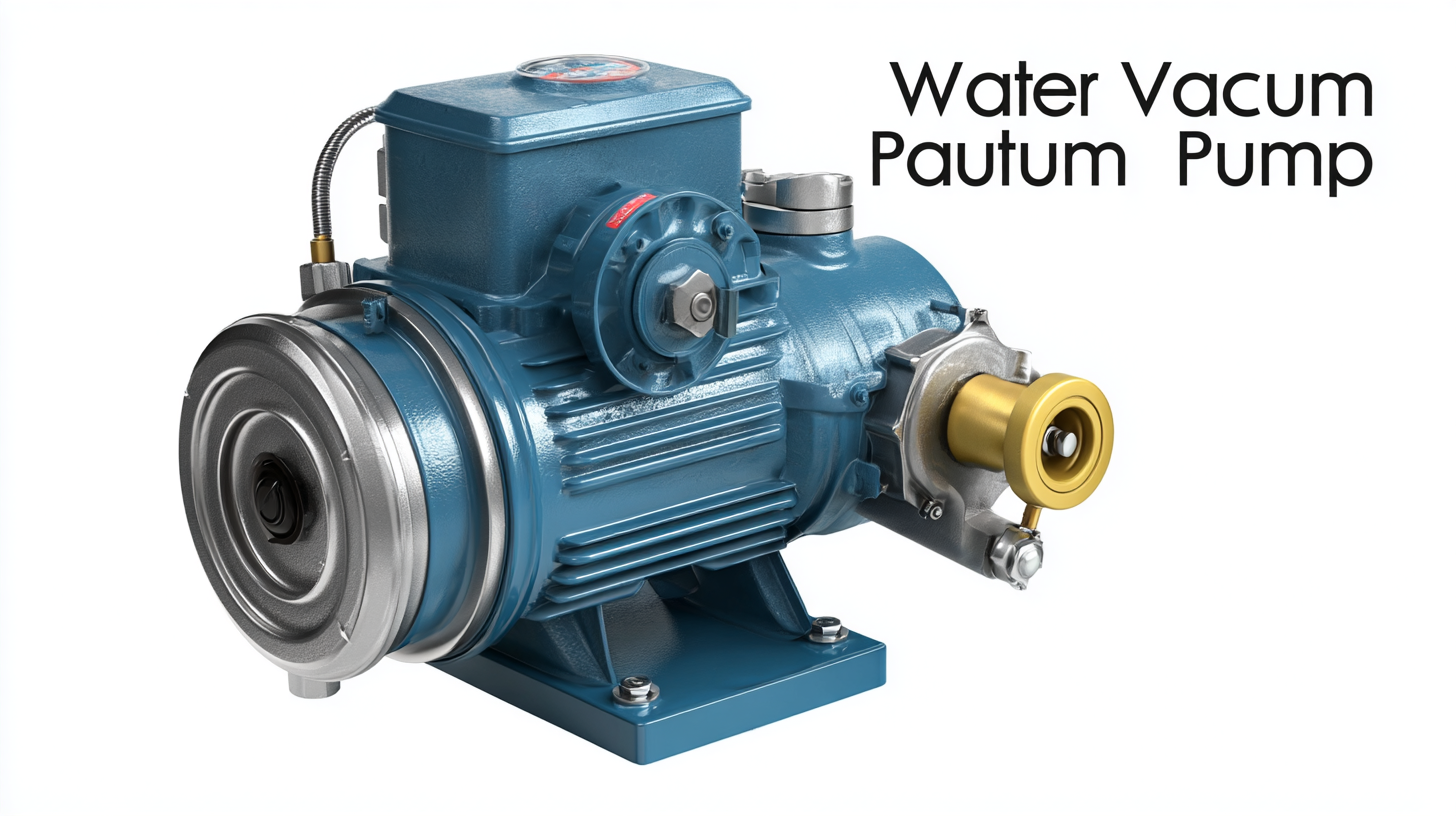 7 Expert Tips for Choosing the Best Water Vacuum Pump for Your Needs
