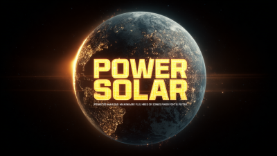Global Pride in Manufacturing Best Power Solar Products for a Sustainable Future