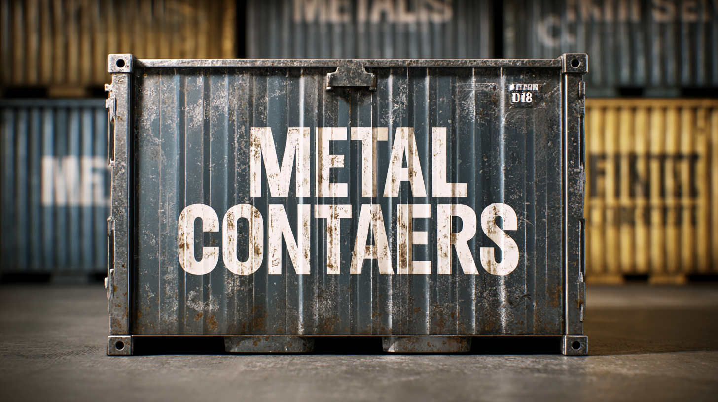 Ultimate Guide to Choosing the Best Metal Containers for Your Needs