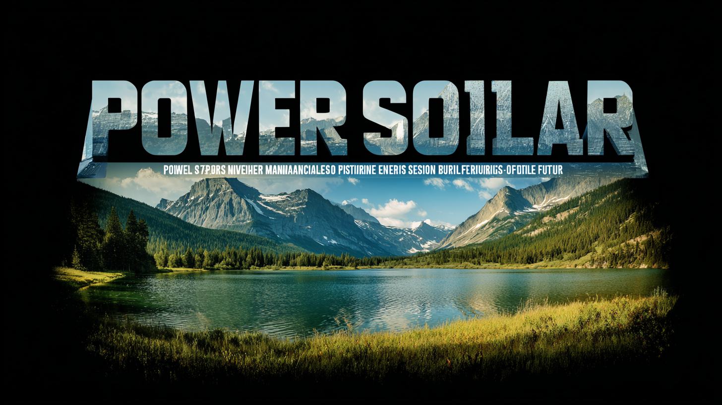 Global Pride in Manufacturing Best Power Solar Products for a Sustainable Future