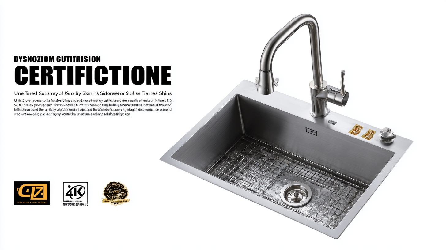 Unlocking Global Trade with 2023 Industry Certification for Top Customization Stainless Steel Sinks