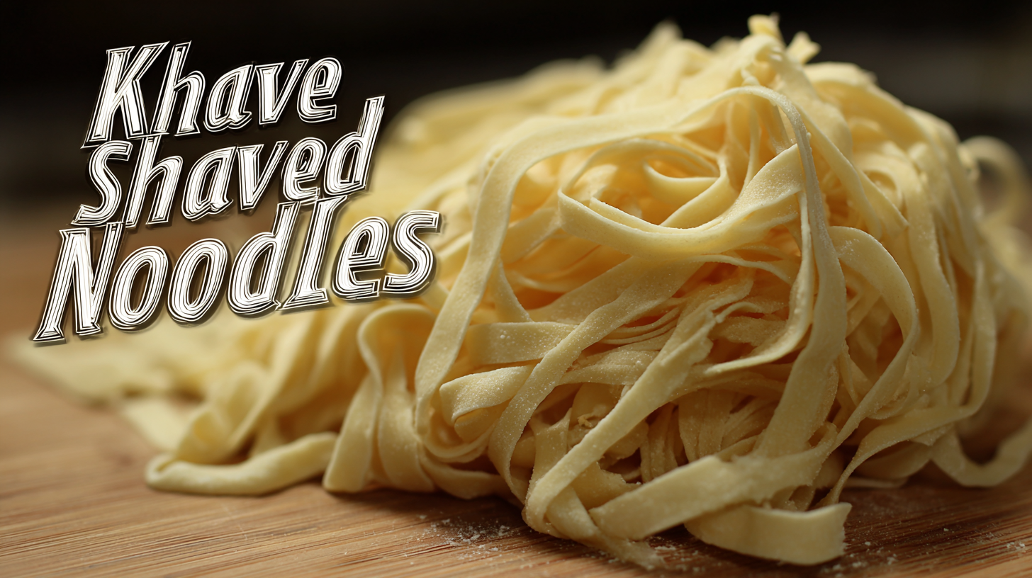 Challenges Faced in Achieving the Best Knife Shaved Noodles Quality