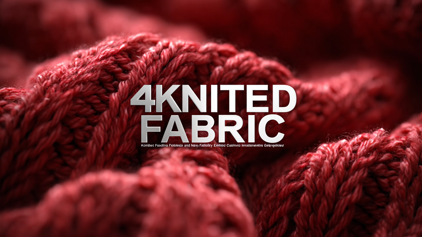 Quality Knitted Fabric from China Redefining Global Standards in Manufacturing Excellence
