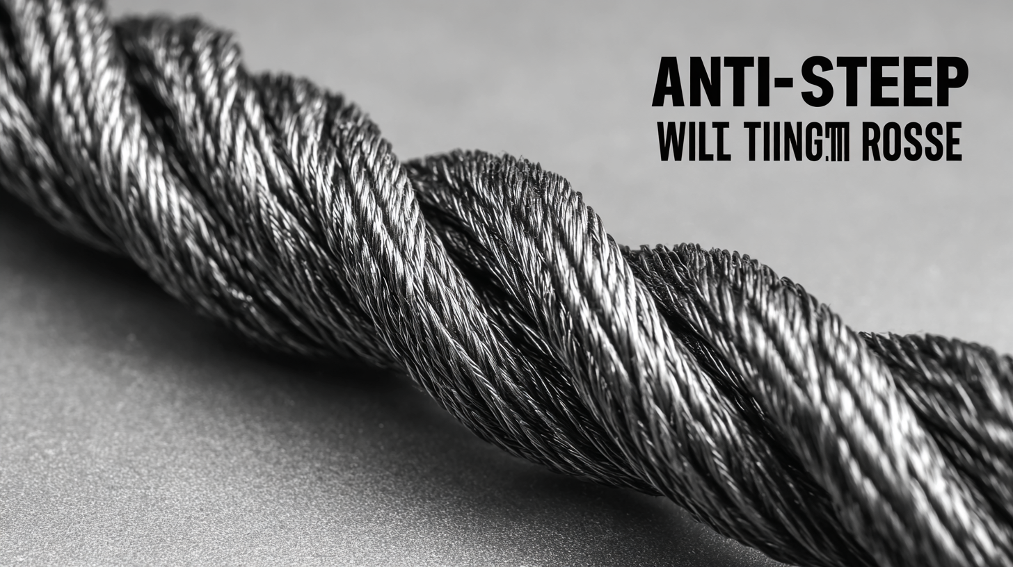 Ultimate Guide to Choosing the Best Anti Twisting Steel Rope for Your Projects