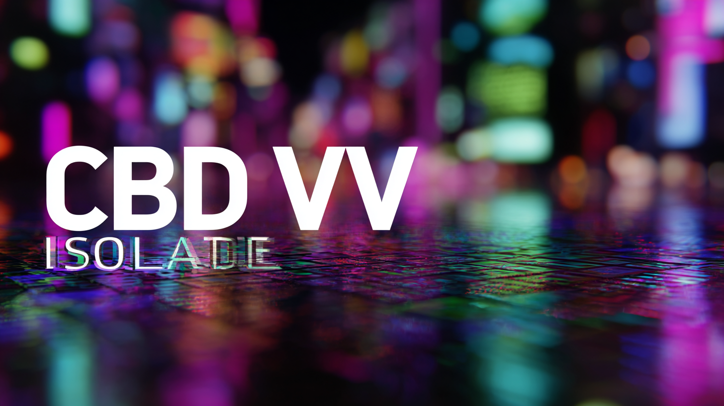 How to Maximize the Benefits of Best CBDV Isolate for Your Wellness Routine