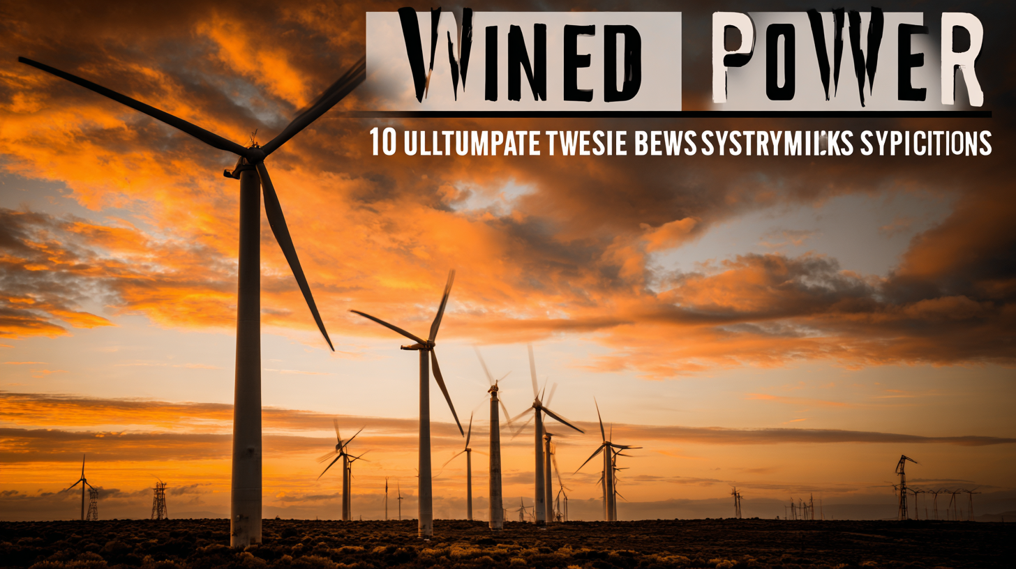 Ultimate Guide to Best Wind Power Systems with 10 Key Specifications You Should Know