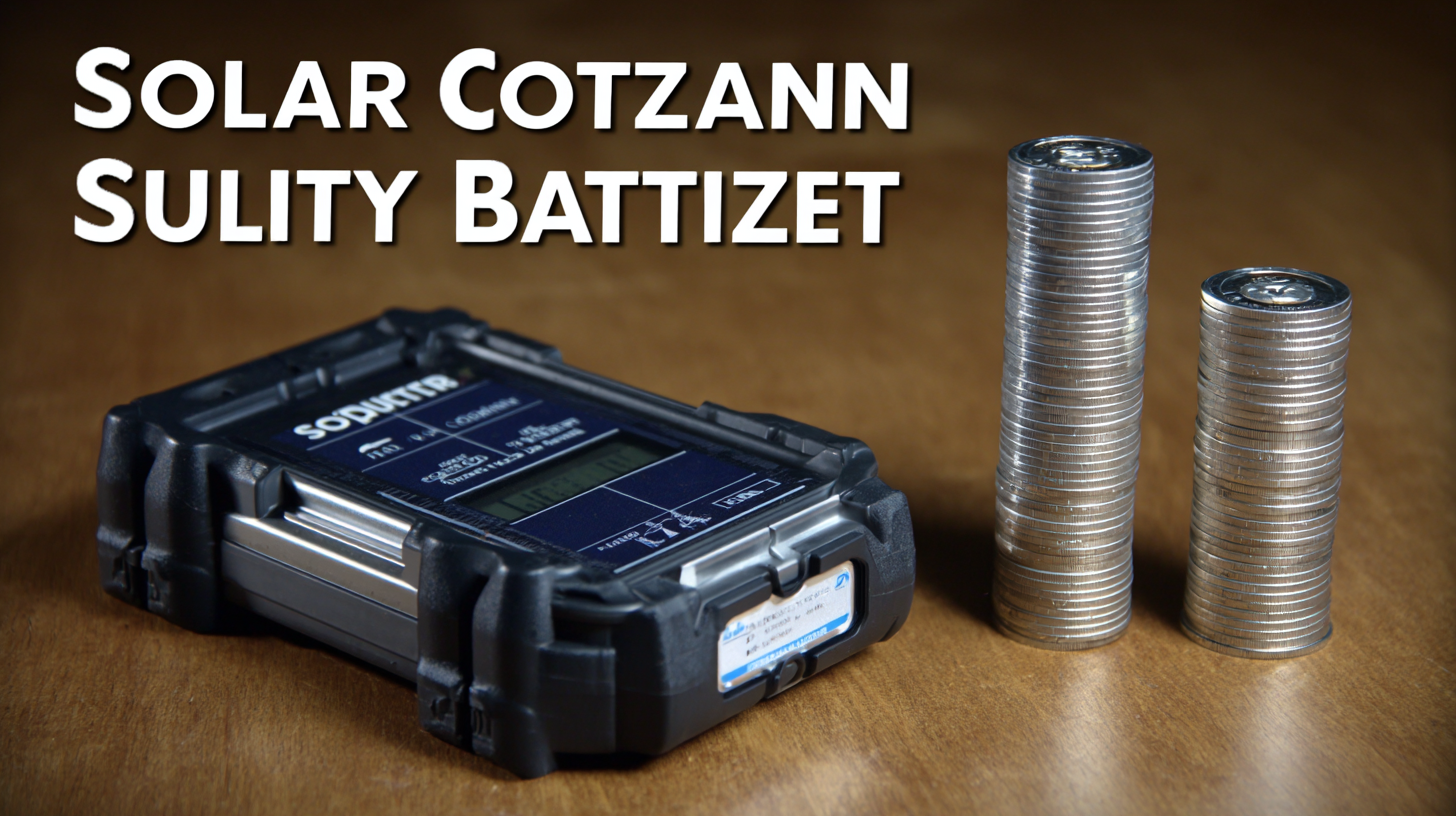 Solutions for Optimizing Your Investment in Best Solar Battery Cost