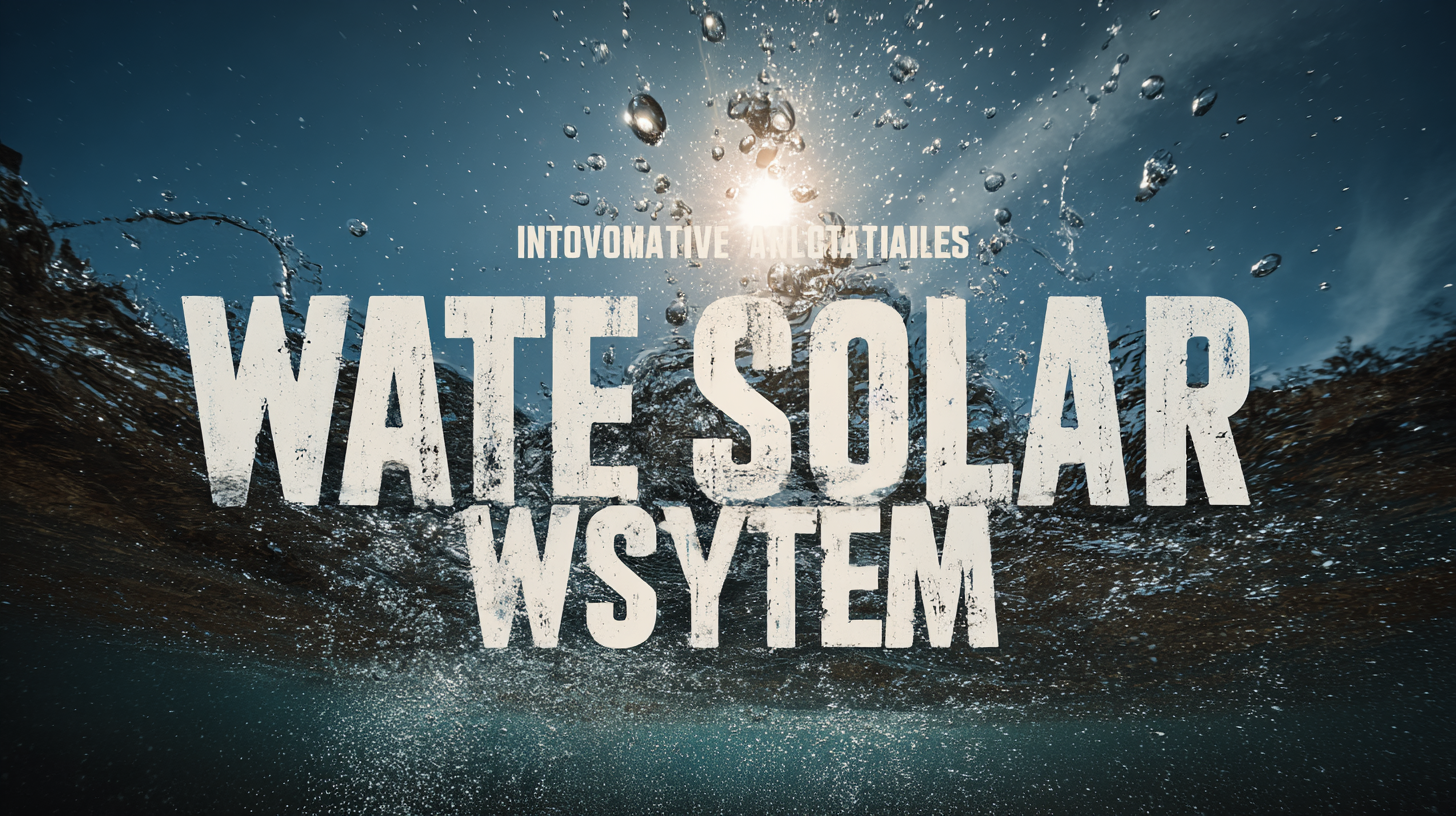Innovative Alternatives to Enhance Your Best Water Solar System Experience