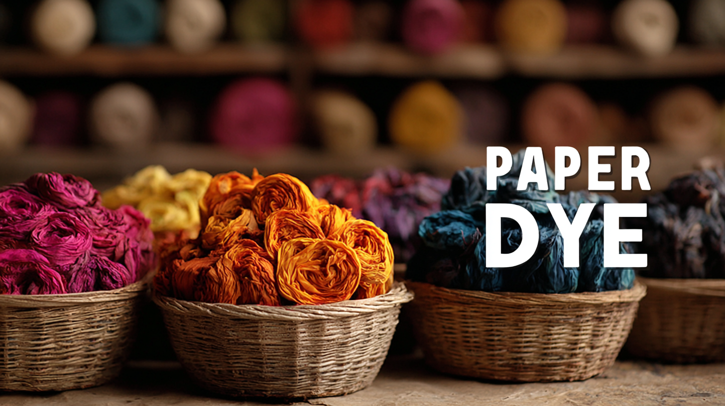 Choosing the Right Manufacturer for Best Paper Dye in 5 Simple Steps