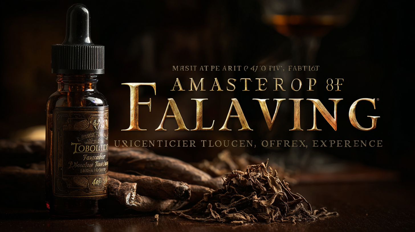 Mastering the Art of Flavor: Unique Techniques to Enhance Tobacco E-Liquid Experience
