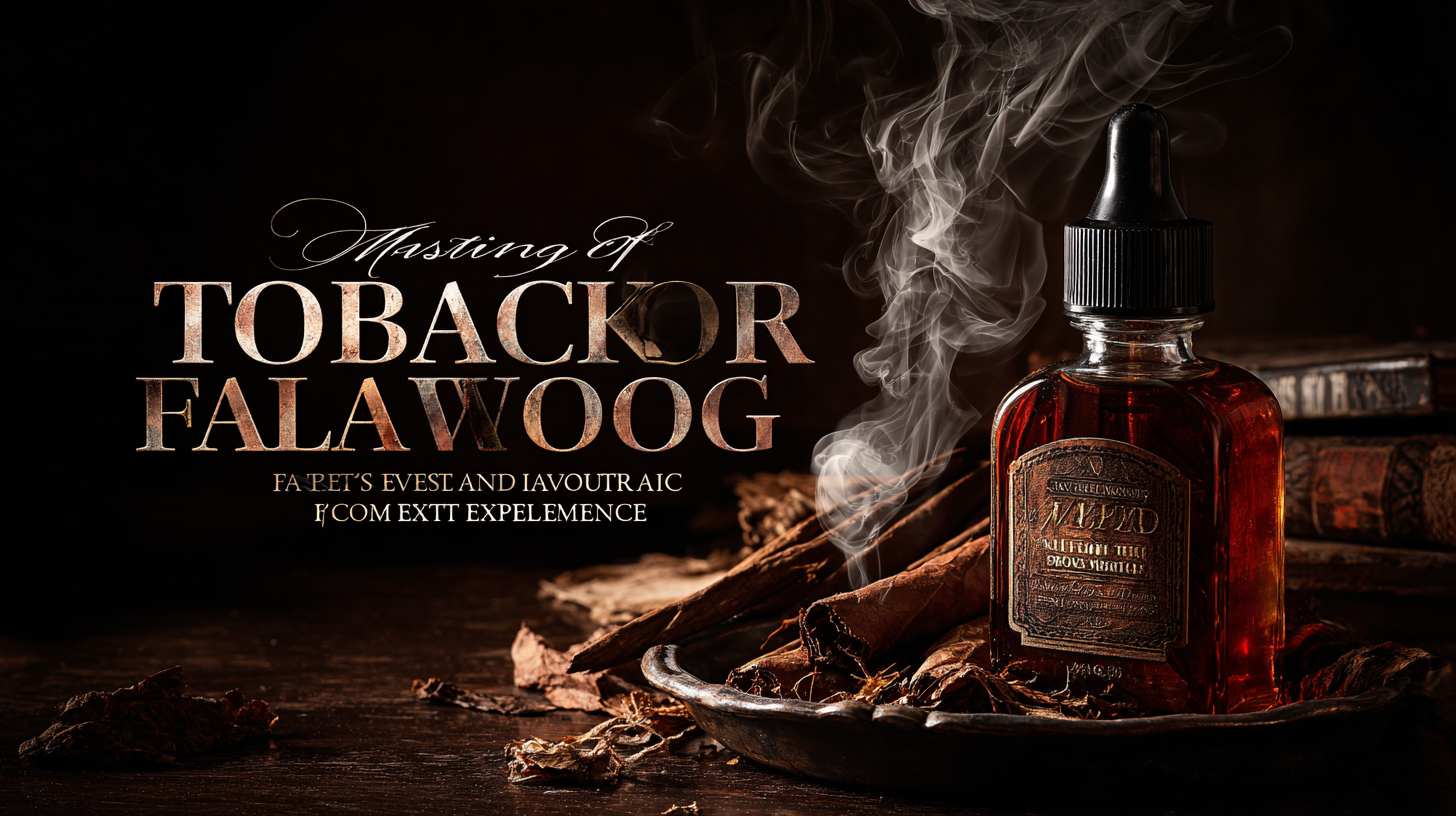 Mastering the Art of Flavor: Unique Techniques to Enhance Tobacco E-Liquid Experience