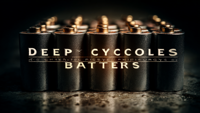 Solutions for Finding the Best Deep Cycle Batteries for Reliable Energy Storage Globally