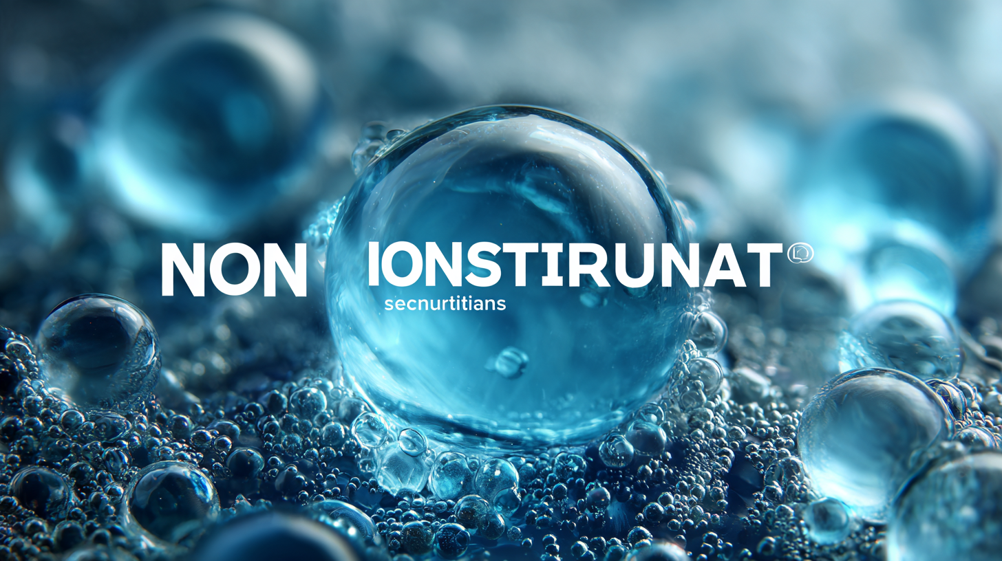 10 Essential Tips for Sourcing the Best Non Ionic Surfactants Worldwide