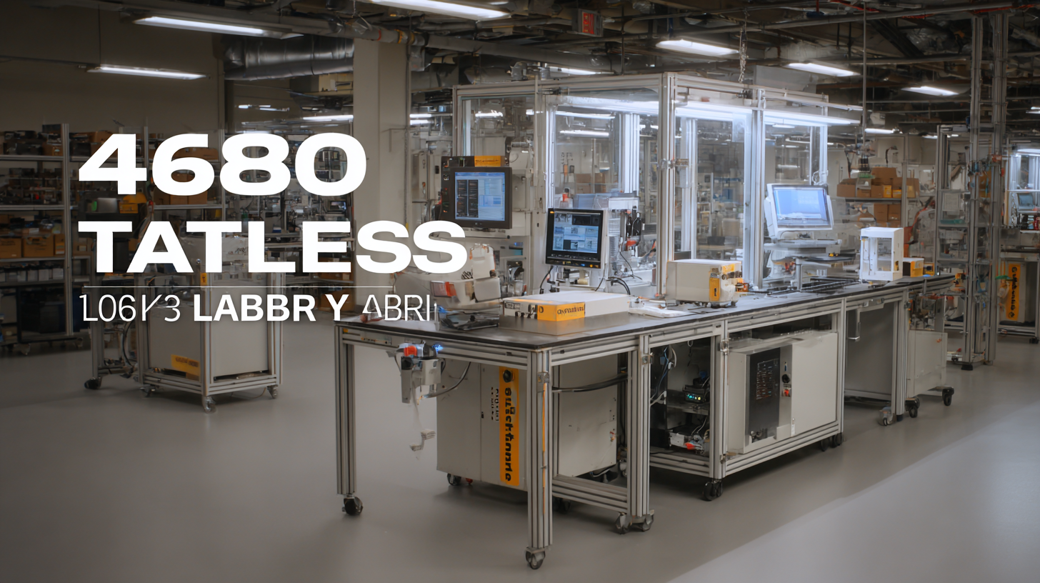 Solutions for Optimizing Production of Best 4680 Tabless Battery Lab Line