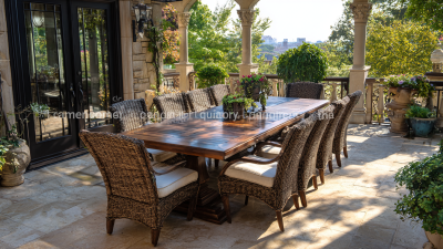 Unmatched Quality in Outdoor Dining Furniture from Global Leading Chinese Manufacturers