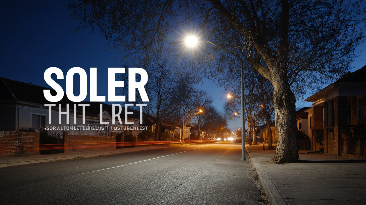 Exploring Alternative Solar Street Light Options for Global Buyers