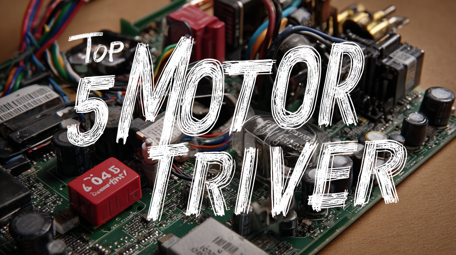 5 Proven Tips to Choose the Best Motor Driver for Your Needs