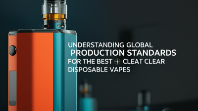 Understanding Global Production Standards for the Best Clear Disposable Vapes