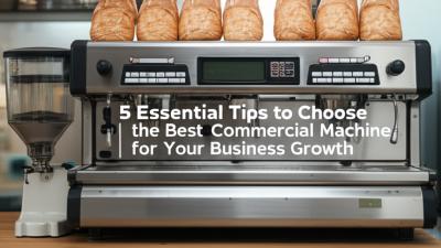 5 Essential Tips to Choose the Best Commercial Machine for Your Business Growth