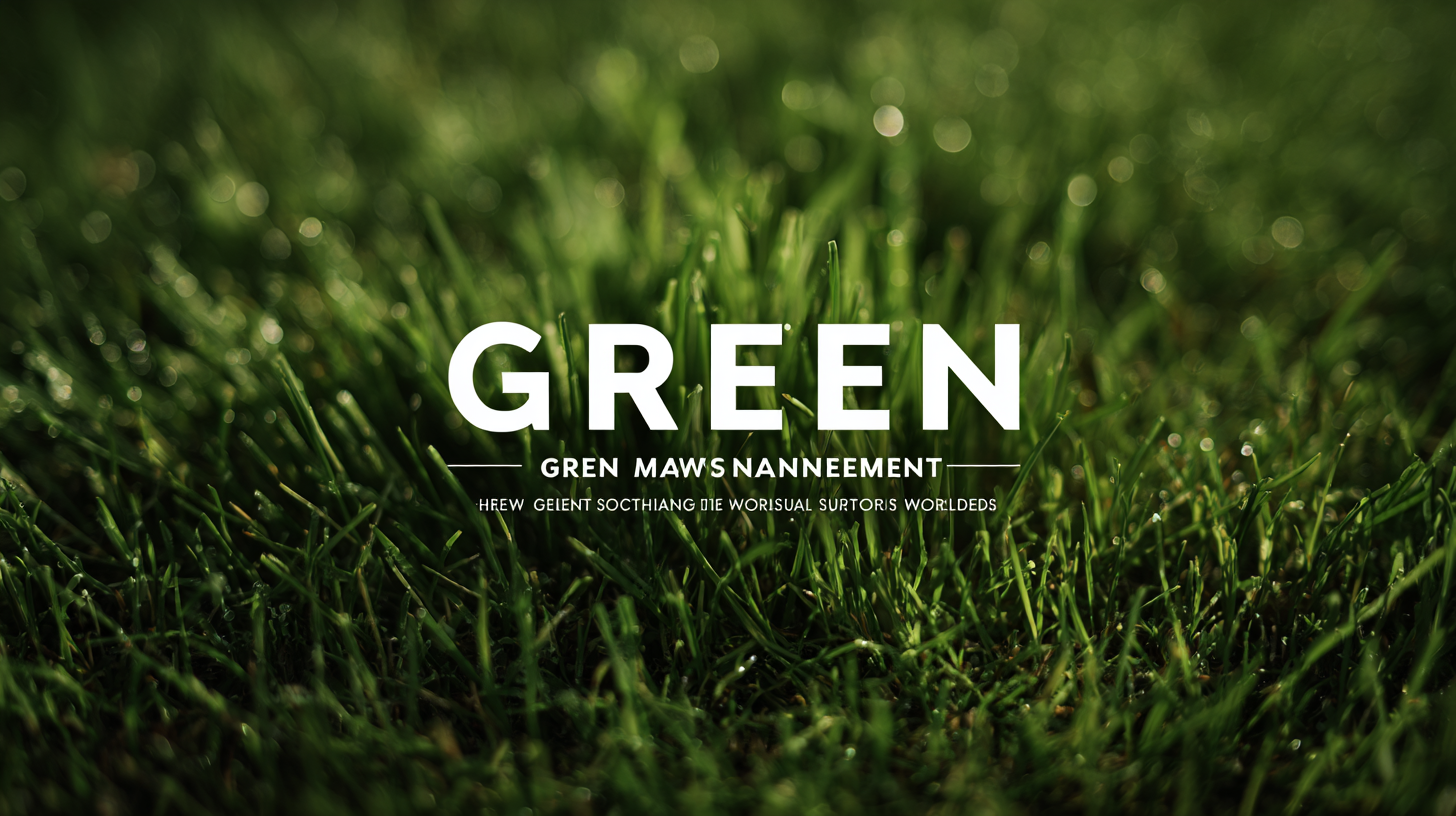 Choosing the Best Green Lawn Maintenance Manufacturer for Sustainable Solutions Worldwide