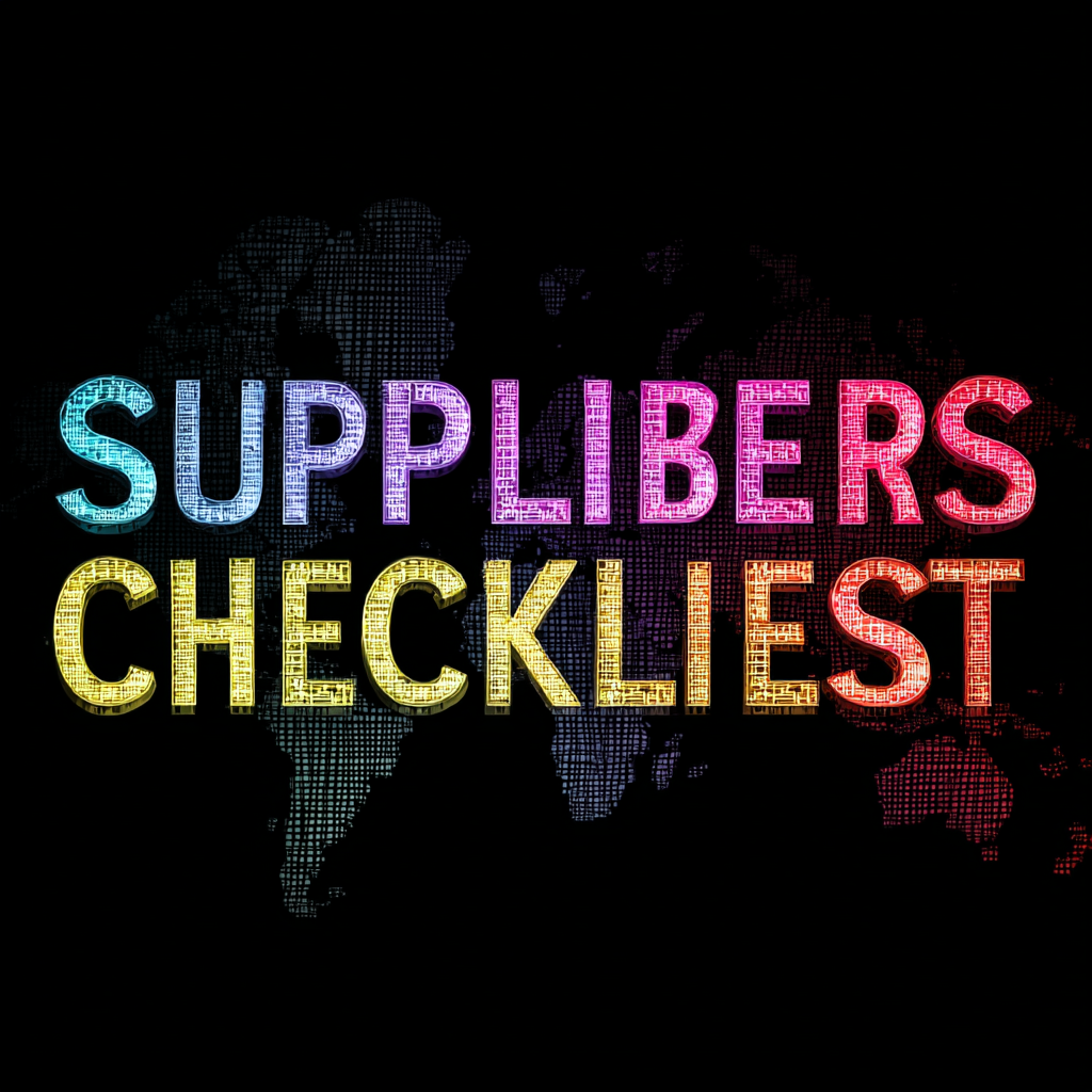Essential Checklist for Finding the Best Suppliers Worldwide