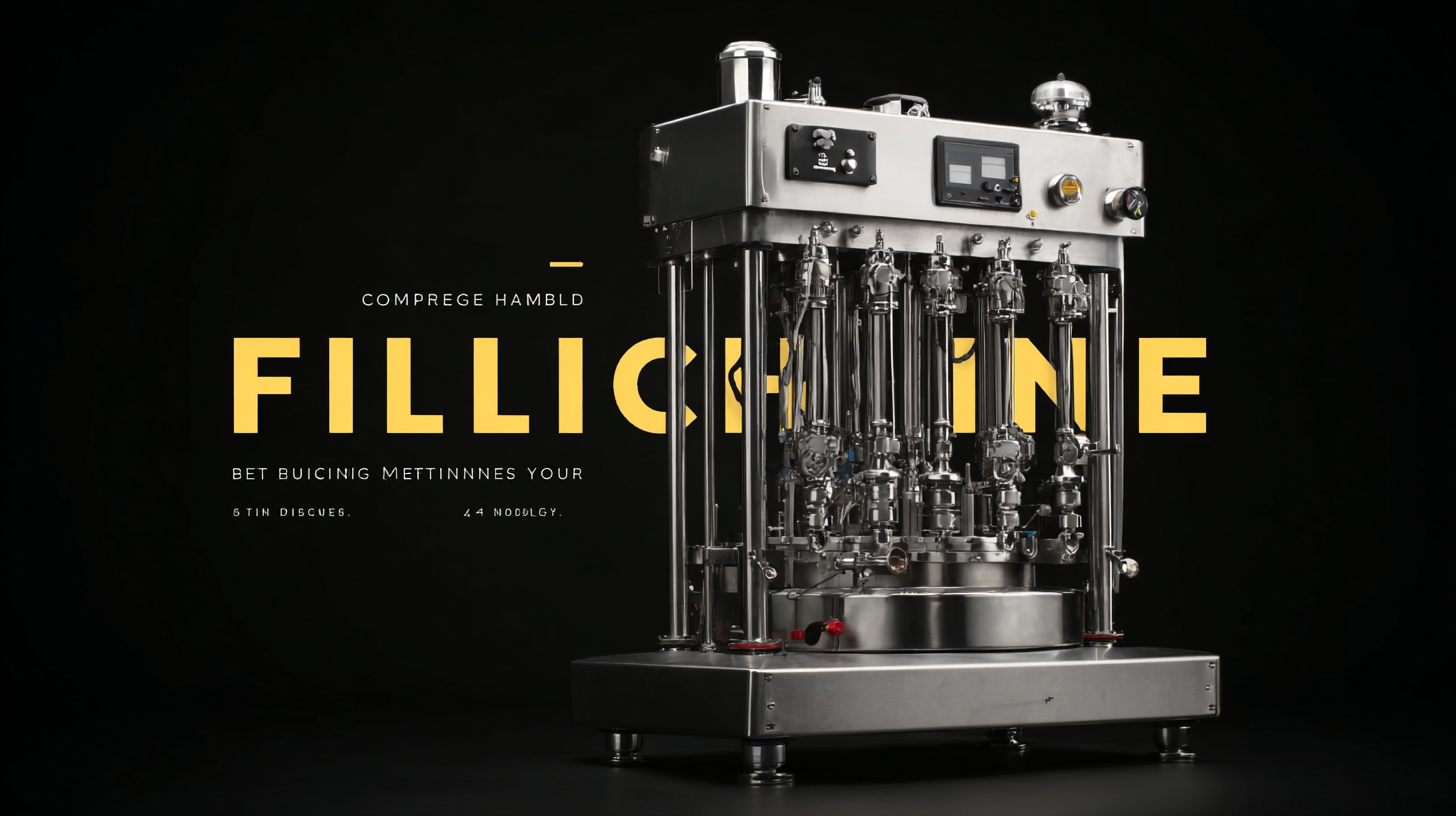 The Comprehensive Handbook to Choosing the Best Filling Machine for Your Business Needs