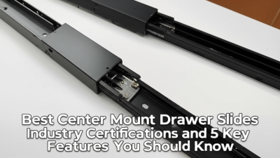 Best Center Mount Drawer Slides Industry Certifications and 5 Key Features You Should Know