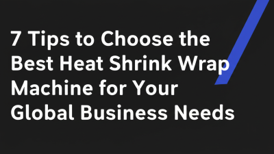 7 Tips to Choose the Best Heat Shrink Wrap Machine for Your Global Business Needs