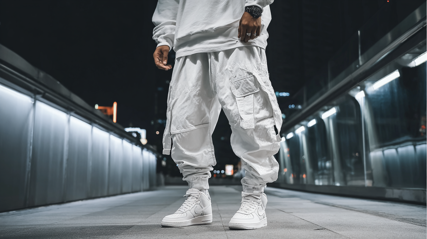 China's Leading Global Influence in Manufacturing Best Baggy Pants White
