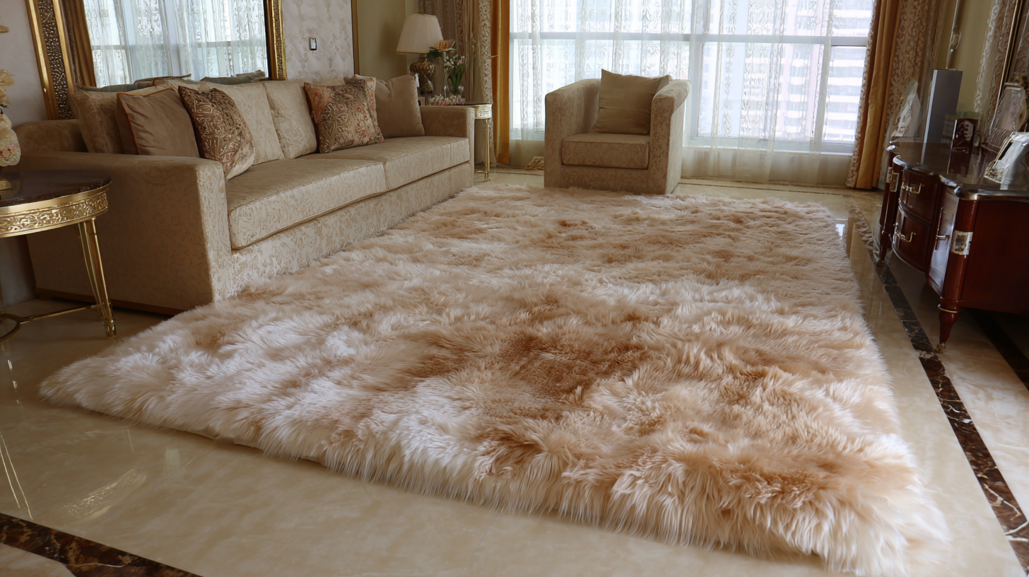 China Takes Pride in Exports of Luxurious Best Rabbit Fur Carpets to the World