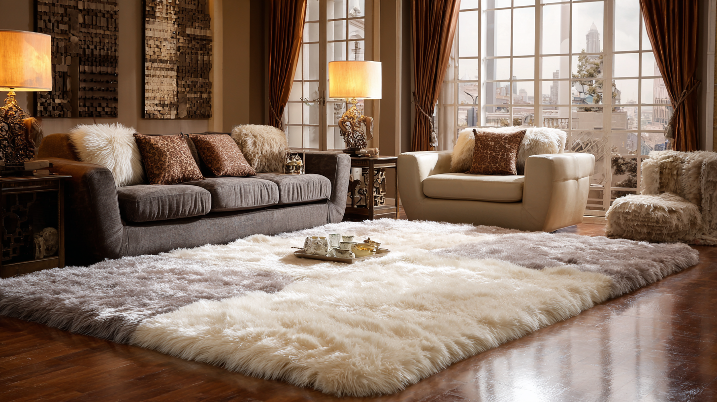 China Takes Pride in Exports of Luxurious Best Rabbit Fur Carpets to the World